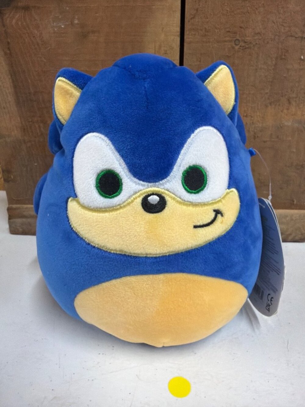 Original Squishmallows Sonic The Hedgehog Plush Blue & Gold 8 Inches
